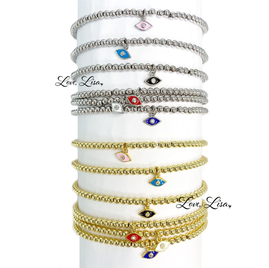 TARA'S SWEET LITTLE EYE ANKLE BRACELETS