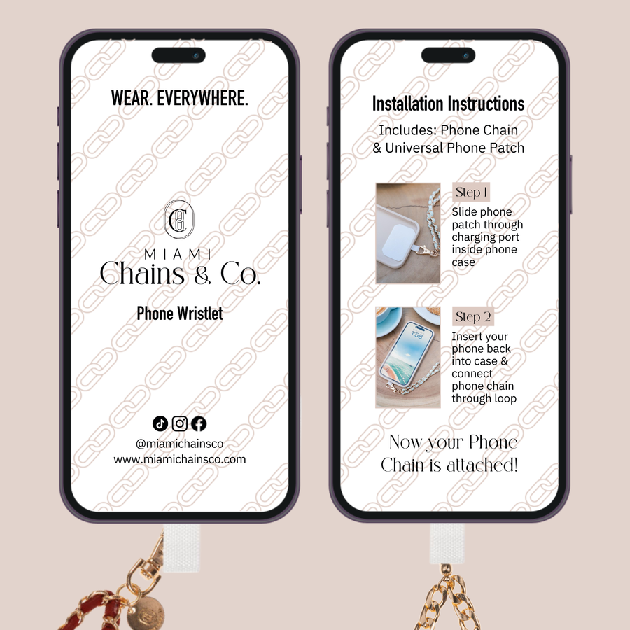 Golden Hour Hearts Phone Charm