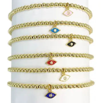TARA'S SWEET LITTLE EYE ANKLE BRACELETS