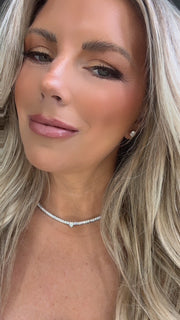 Solitaire Fancy Shape Tennis Necklace