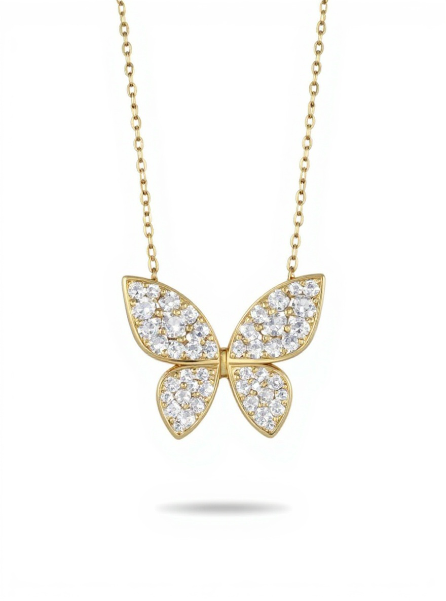 Large Butterly Lab Necklace