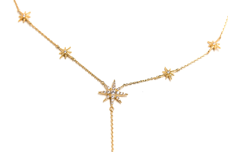 Astra Lariat Necklace - Gold