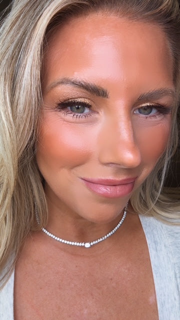 Solitaire Fancy Shape Tennis Necklace