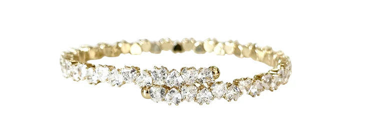 Deandra CZ Heart Adjustable Wrap Bracelet