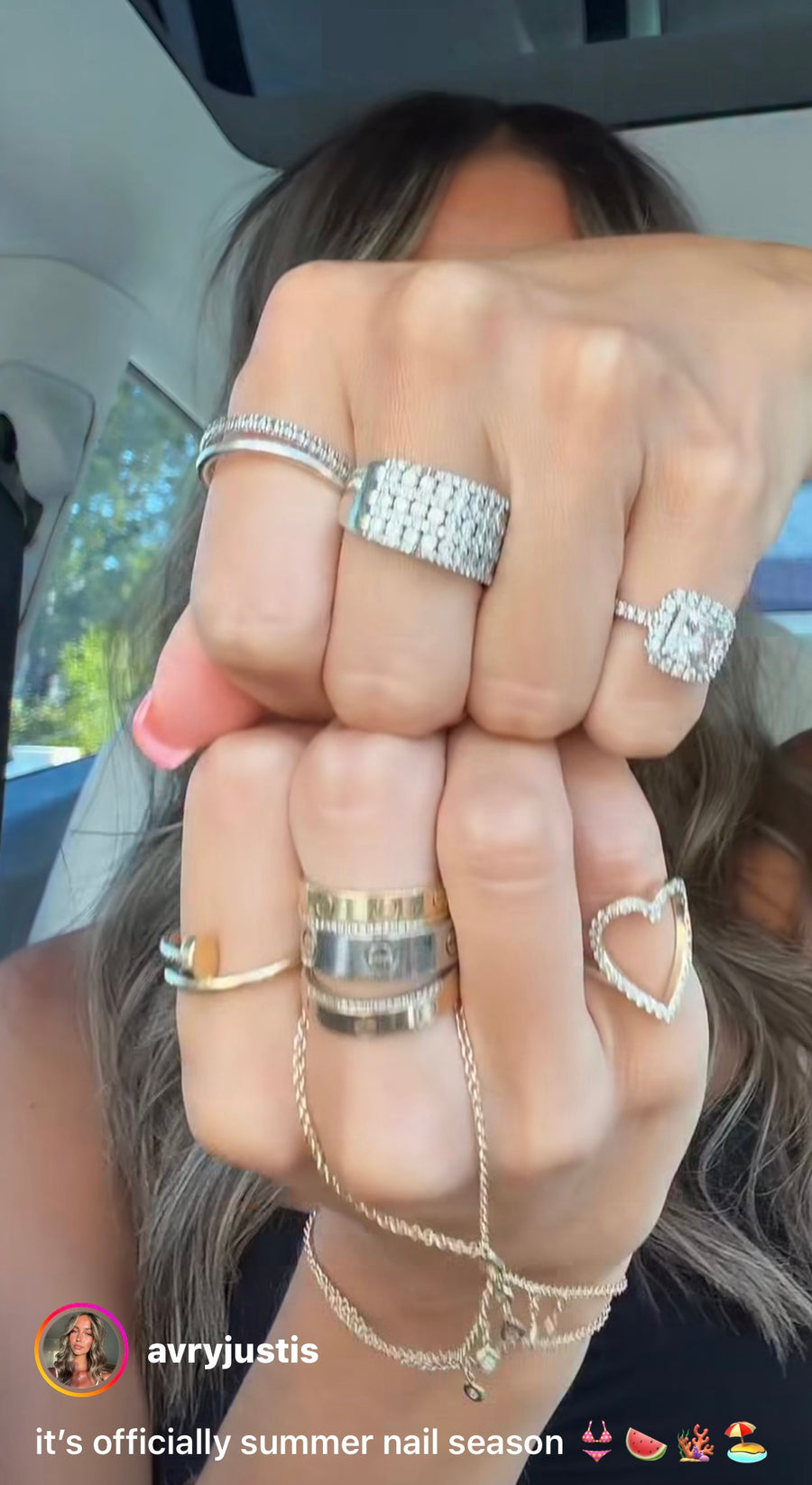 Large Open Heart Ring