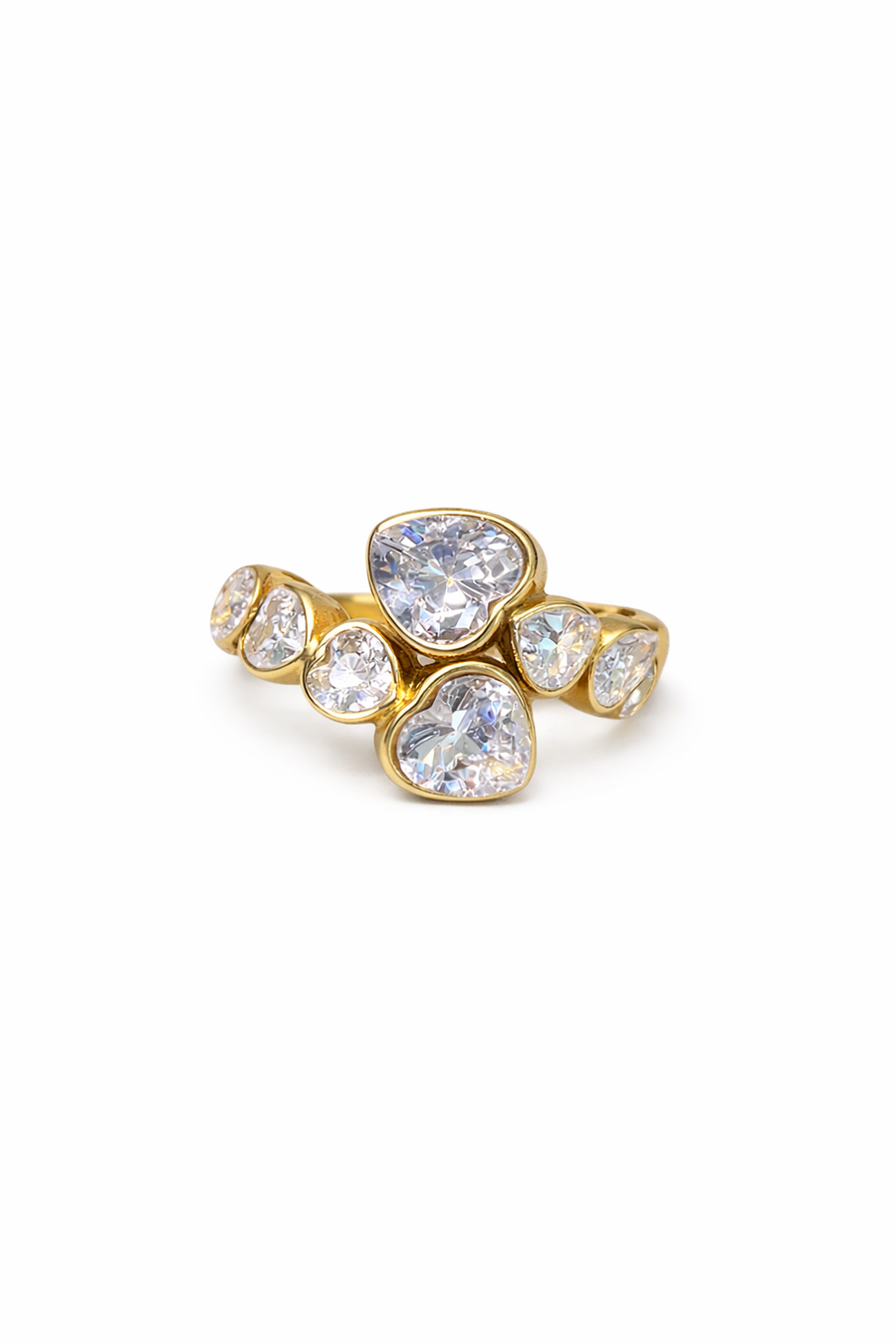 Heart Wrap CZ Ring