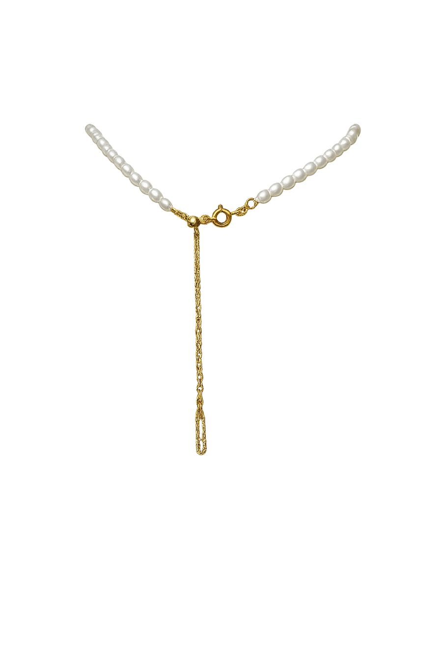 NATURAL RICE PEARL NECKLACE
