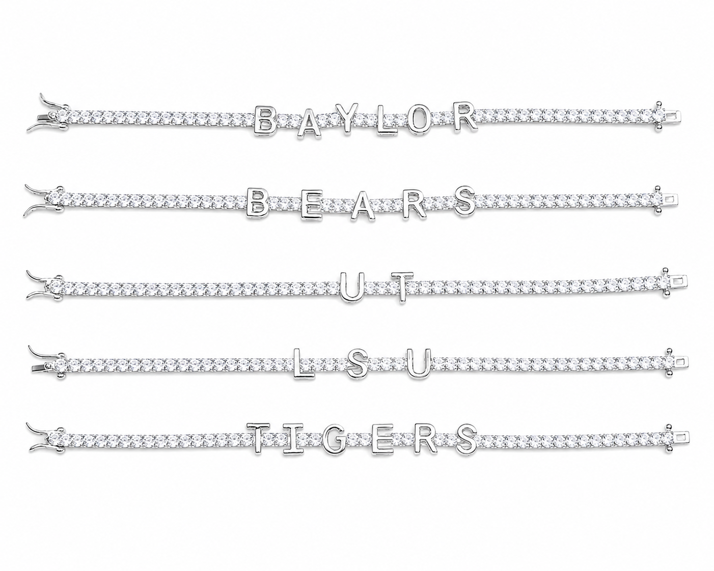 Custom Letter Tennis Bracelet
