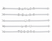 Custom Letter Tennis Bracelet