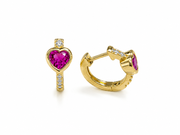 Heart Huggie Earrings