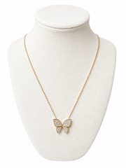 Lab Butterfly Necklace