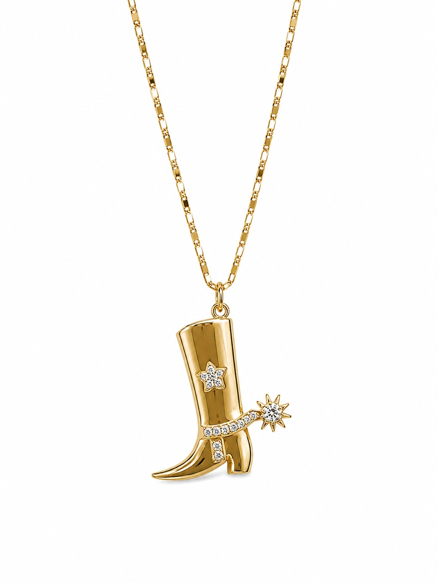 Cowgirl Boot Necklace