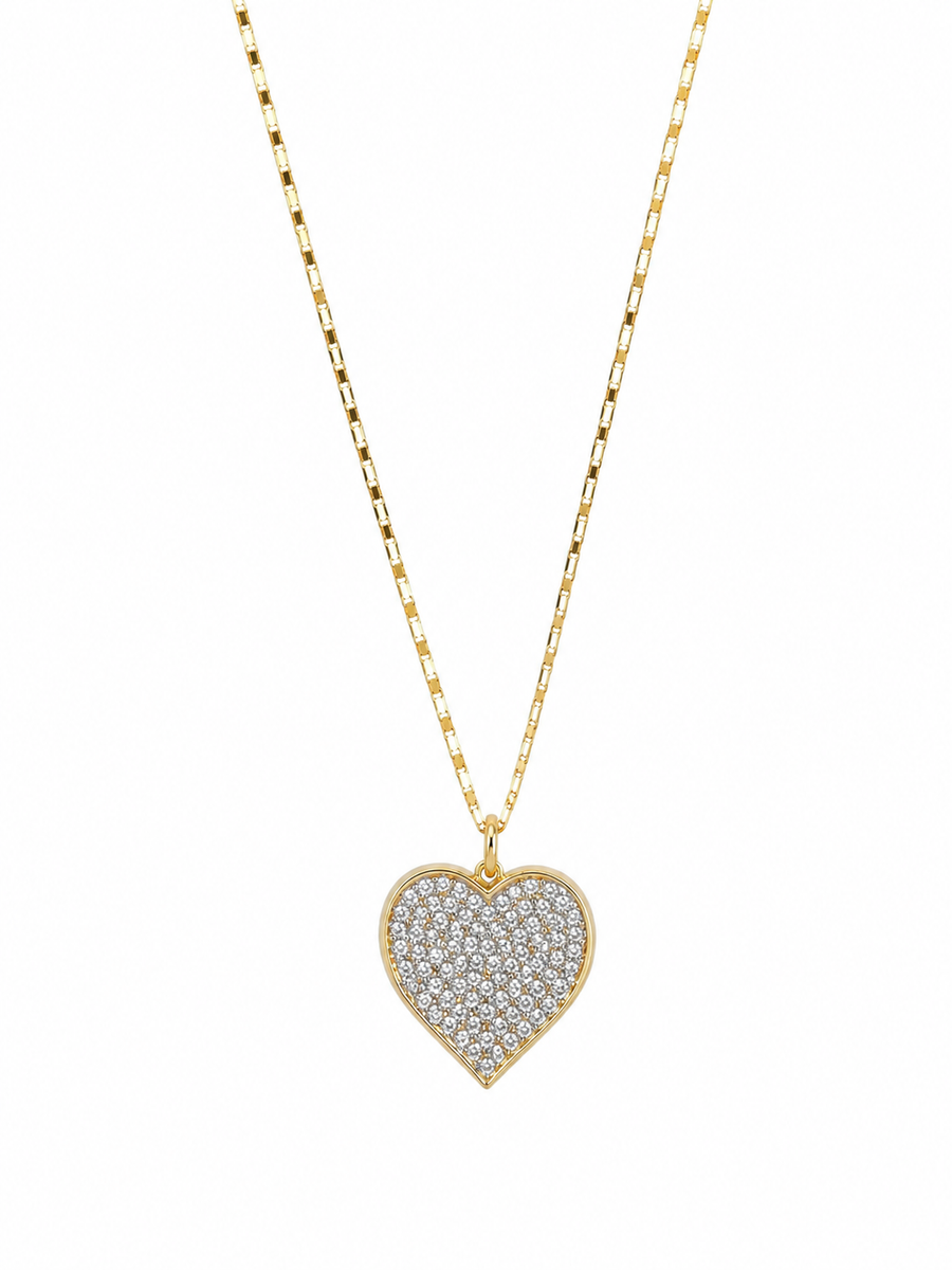 Glittering Heart Necklace