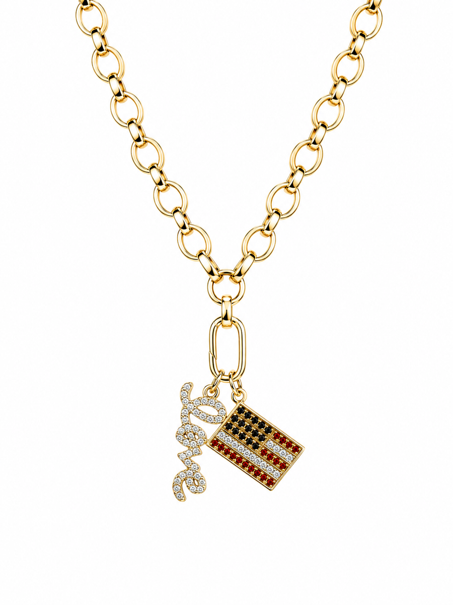 Two Charm Chain Necklace