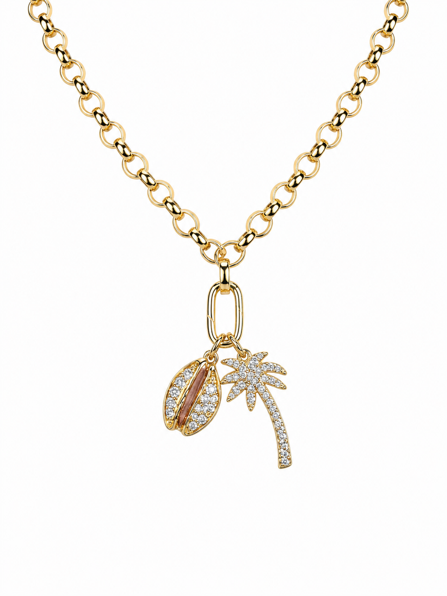 Two Charm Chain Necklace