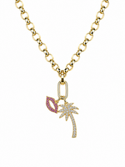 Two Charm Chain Necklace