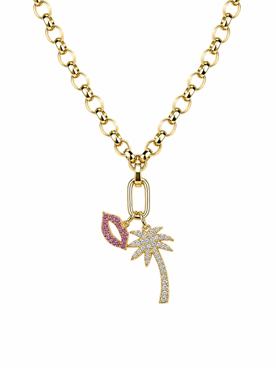 Two Charm Chain Necklace