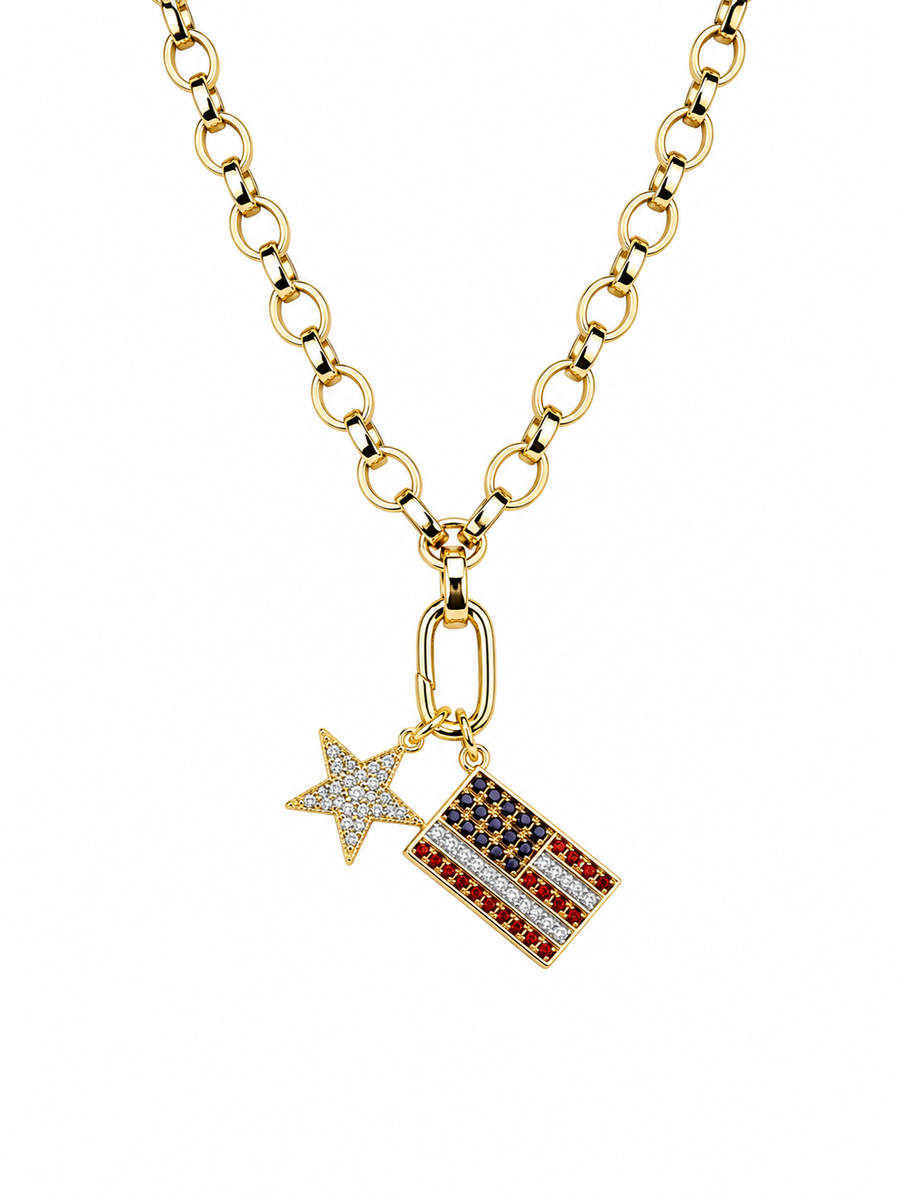 Two Charm Chain Necklace