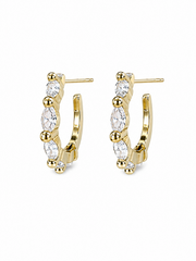 Marquis Huggie Earring