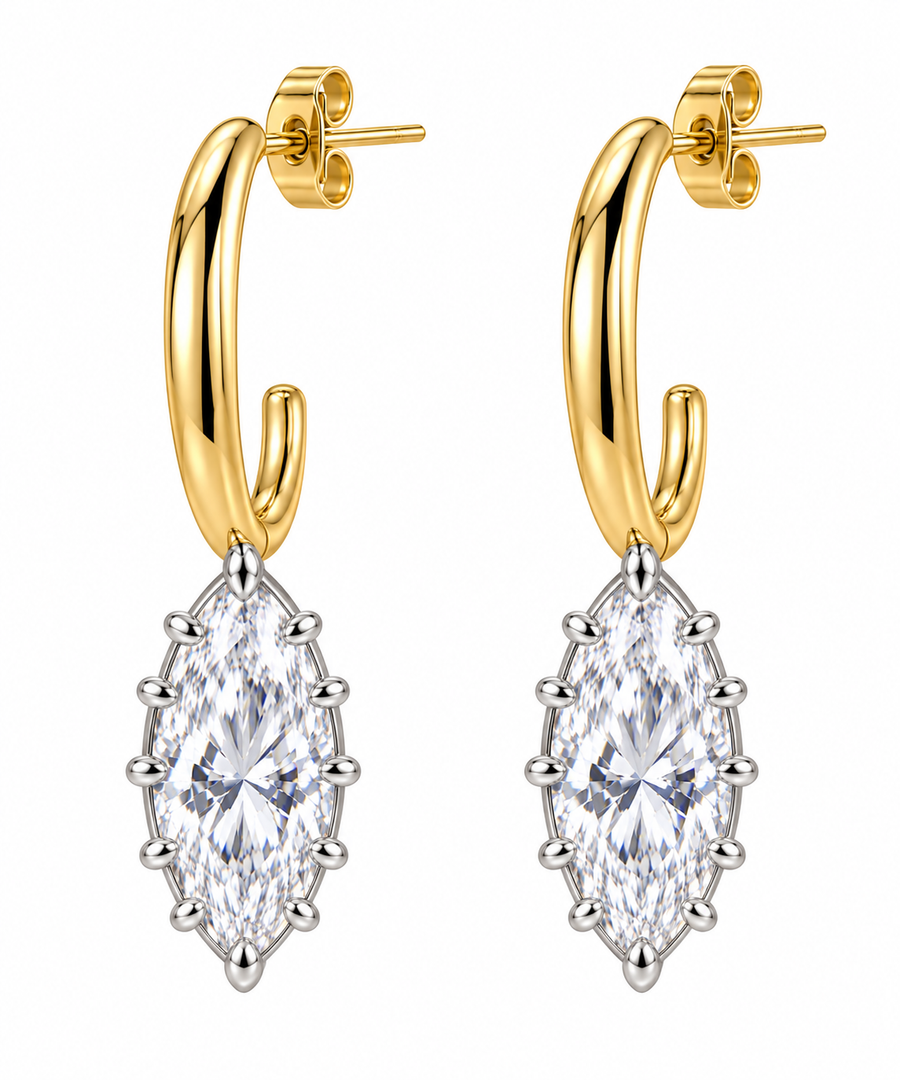 Marquise Drop Stone Earring