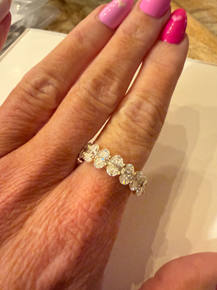 Oval Eternity Band