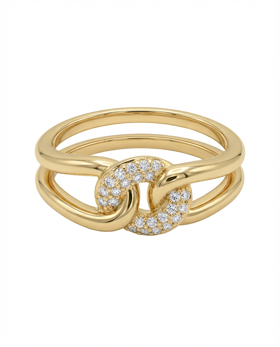 Diamond Knot Ring