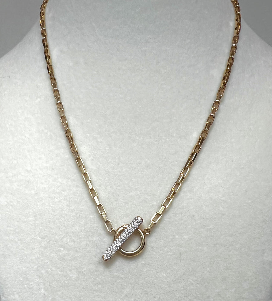 Diamond Toggle Necklace