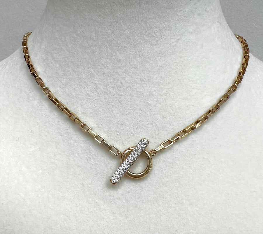 Diamond Toggle Necklace