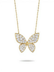 Lab Butterfly Necklace