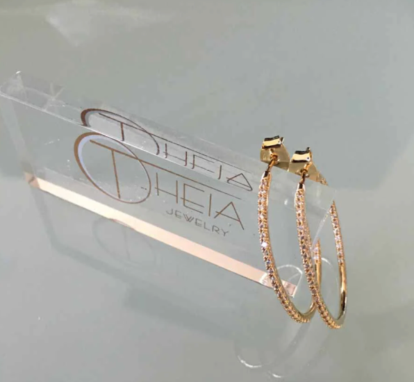 Ultra Thin Inside Out Micro Pave CZ Hoop