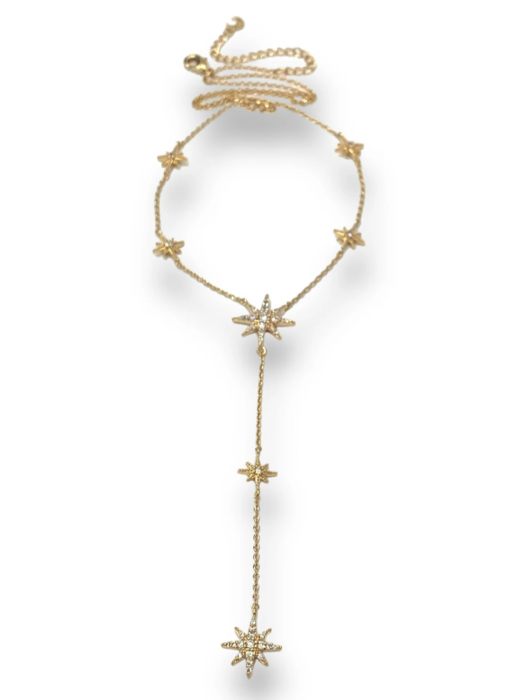 Astra Lariat Necklace - Gold