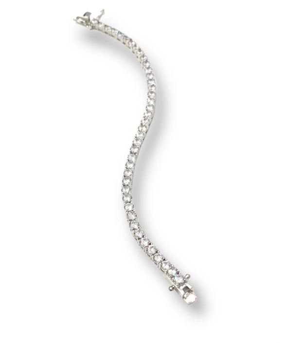 3mm London Tennis Bracelet - White Gold