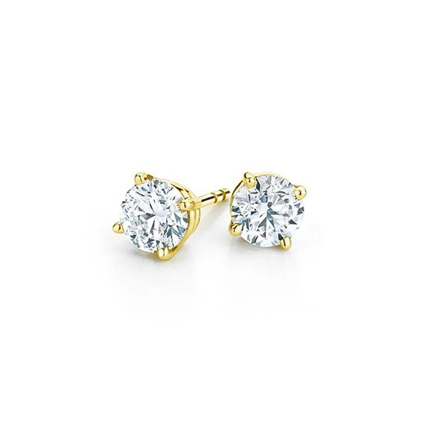 4-Prong Lab Grown 14K Martini Stud Earring