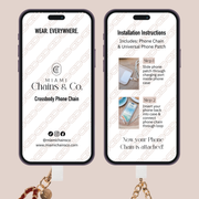 Candy Cane Holiday Edition Crossbody Phone Chain