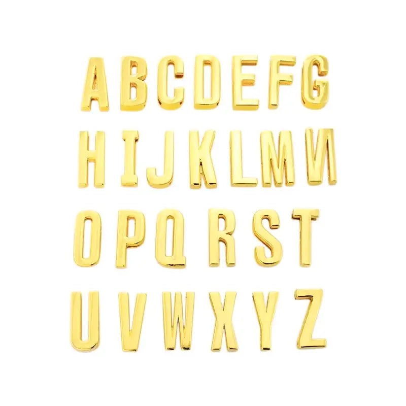 Gold Slide On Scarf Initials- Individual